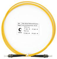 Cabeus FOP(s)-9-ST-ST-10m Шнур оптический simplex ST-ST 9/125 sm 10м LSZH | код 8391c | Cabeus