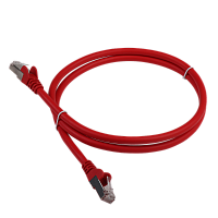 Патч-корд LANMASTER LSZH SFTP кат.6A, 1.5 м, красный | код LAN-PC45/S6A-1.5-RD | LANMASTER