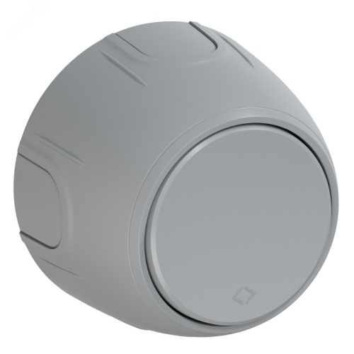 Выключатель перекрестный одноклавишный Rotondo, цвет серый | код 7700964 | OneKeyElectro