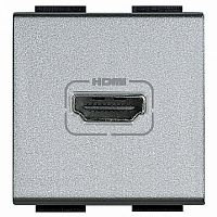 Розетка HDMI LIVING LIGHT, алюминий |  код. NT4284 |  Bticino