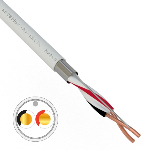 Кабель для пожарной сигнализации REXANT КПСВЭВнг(А)-LSLTx 1x2x0,75 мм кв, бухта 200 м | код 01-4871-1 | REXANT Кабель для пожарной сигнализации REXANT КПСВЭВнг(А)-LSLTx 1x2x0,75 мм кв, бухта 200 м | код 01-4871-1 | REXANT