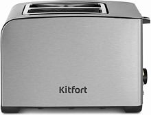 Тостер Kitfort КТ-6204 850Вт нержавеющая сталь/черный | код 2002273 | KITFORT
