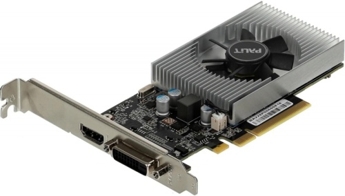 Видеокарта Palit PCI-E PA-GT1030 2GD4 NVIDIA GeForce GT 1030 2Gb 64bit DDR4 1151/2100 DVIx1 HDMIx1 HDCP Bulk low profile | код 1499244 | PALIT