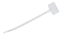 Cabeus GTM-110 Стяжка нейлоновая неоткрывающаяся, безгалогенная (halogen free), 110x2.5мм, с площадкой для маркера (100 шт) | код 7412c | Cabeus
