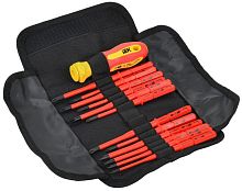 Отвертка диэлектрическая с жалами SLIM 13шт ARMA2L 5 | код A2L5-NS30-T2-13 | IEK