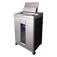 Шредер Office Kit SA200 (1,9х10) серый/черный с автоподачей (секр.P-5) фрагменты 200лист. 23лтр. пл.карты | код 2026399 | OFFICE KIT