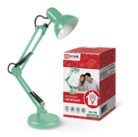 Светильник настольный под лампу СНО 15М на основании 60Вт E27 230В МЯТНЫЙ (коробка) IN HOME | код 4690612035864 | IN HOME