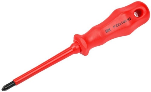 Отвертка диэлектрическая крестовая PZ2х100 K2 1000В ARMA2L 3 | код. A2L3-SC30-K2-PZ-20-100 | IEK