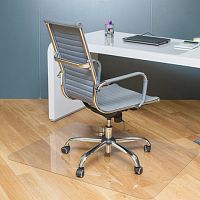 Коврик защитный напольный BRABIX, поликарбонат, 90х120 см, глянец, толщина 1 мм, 604845 | код 604845 | BRABIX