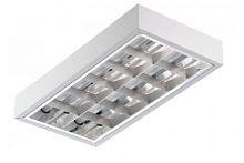 Светильник TL218 EL 620x310x85 мм накладной, зеркальный растр - тип Классика, ЭПРА (класс энергосбережения EEI=A2) Helvar и т.п. без ламп Классика IP20 | код 08234 | Technolux