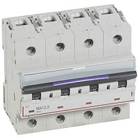 Выключатель автоматический четырехполюсный DX3 12,5А MA 50кА (6 мод) | код. 410261 |  Legrand 