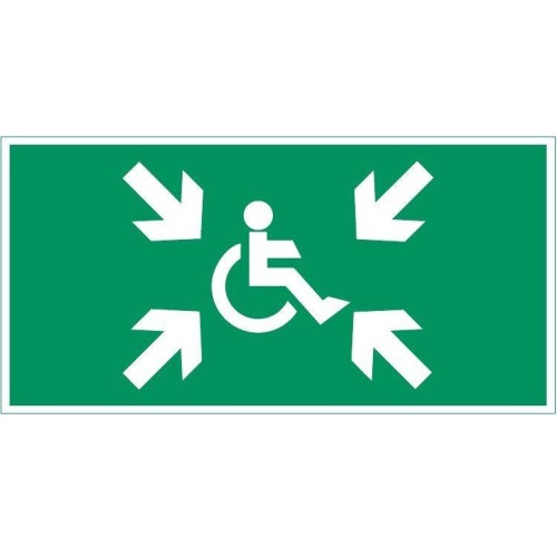 Пиктограмма ''Безопасная зона МГН'' | код V4-EM-00.0035.ADV-0032 | Вартон