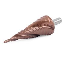 Сверло ступенчатое HSS по металлу, 15 ступеней, 4-32 мм | код 36384М | FIT