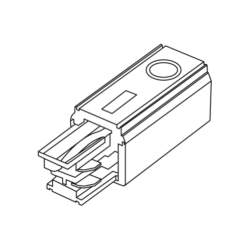 Шинопровод End feed TF left white | код 4909001180 | Световые технологии