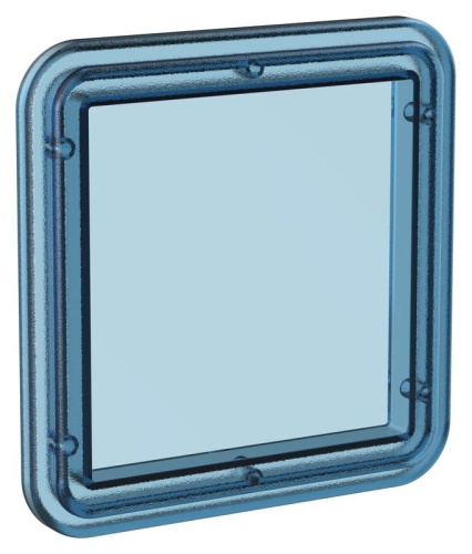 Окошко смотровое для корпуса полиэстерного ЩМП прозрачный синий IEK | код MKP21D-W-N-2 | IEK