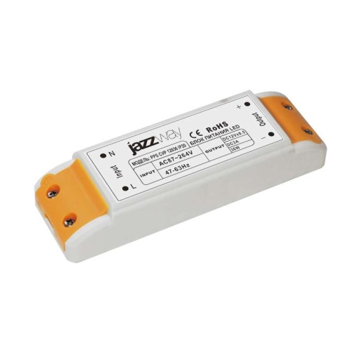 Блок питания для светодиодной ленты 36Вт 0.67А-0.28А 12В IP20 PPS CVP 12036 пластик | код 1016355 | JazzWay