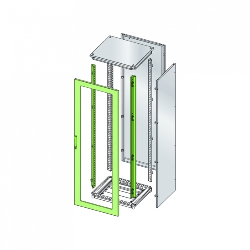 Дверь щита ENUX прозрачное оргстекло, 2000х1000мм (ВхШ) с 2-мя передними стойками, IP55 | код EUPV-100200 | ETA