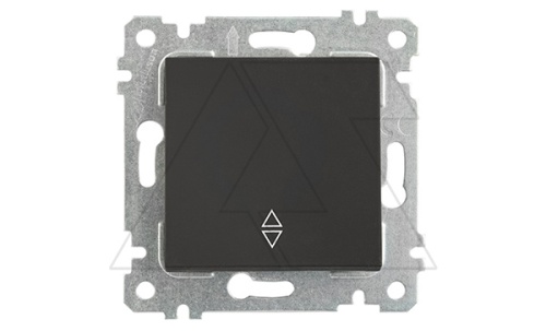 Rita - Переключатель , пруж. зажимы, черный мат | код 2200-403-0184 | Mutlusan