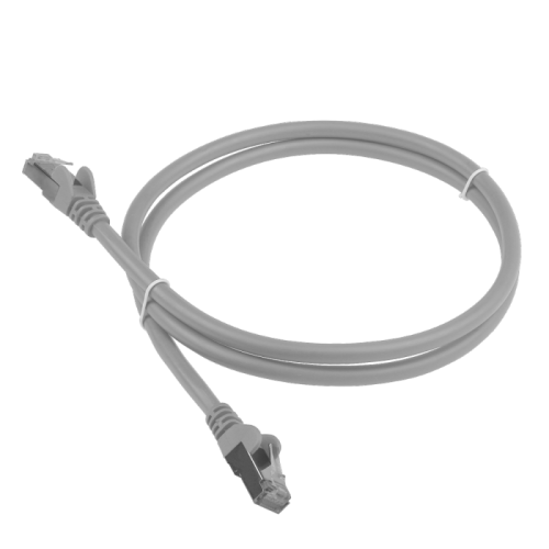 Патч-корд LANMASTER FTP кат.6, 1.5 м, серый | код LAN6-S45-45-1.5-GY | LANMASTER