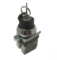 Переключатель Briswik ПЕ 172/1м -С черный 4но+0нз Ключ с фикс 2-поз , во вкл. сост. не вынимается IP40 УХЛ3 10А | код aT-YB-0Ai-0141 | Briswik