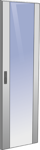 ITK LINEA N Дверь стеклянная 600мм шкафа 18U сер. | код LN35-18U6X-DR | ITK by IEK