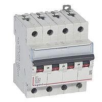 Выключатель автоматический четырехполюсный DX3 6000 32А D 10кА | код. 408150 |  Legrand 