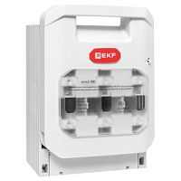 Выключатель-разъединитель УВРЭ v2 400А с дополнительным контактом (NO+NC) откидного типа под предохранители ППН (габ.2) EKF | код uvre2-400 | EKF