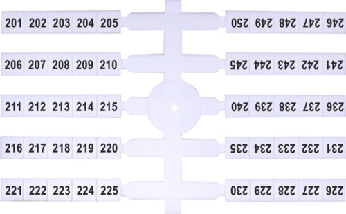 Маркировочная табличка (200шт.) EO3 (201-250) | код 003901780 | ETI