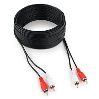 Кабель аудио Cablexpert CCA-2R2R-15M, 2xRCA / 2xRCA, 15м | код CCA-2R2R-15M | Cablexpert