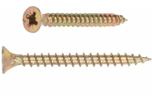 Шуруп универсальный 3х30 желтый цинк 200 шт | код 7398892-200 | ЭТМ-Крепеж