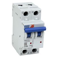 Выключатель автоматический модульный OptiDin BM63-2Z6-DC-RP-УХЛ3 | код 339319 | КЭАЗ