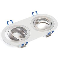 Светильник потолочный встраиваемый MR16 G5.3 бел. хром DL2812 FERON 48461
