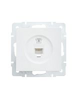 Розетка телефонная СП Vesna евро стандарт механизм бел.