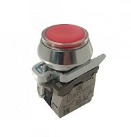Выключатель Briswik КЕ 172/7м -ЛС 220В красный 2но+1нз цилиндр с подсветкой IP66 УХЛ2 10А | код aT-EB-6Ai-7232 | Briswik