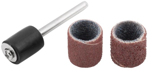 Бандаж наждачный и штифт, набор 11 шт | код 36917 | FIT