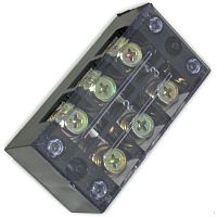 Клеммная колодка винтовая с крышкой RUICHI TBC-6003, 6 контактов, 60 А, 600 В, 0,5…10 мм2, корпус пластик модифицированный | код 65288 | Ruichi