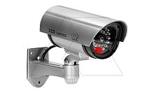 Муляж камеры ORNO c LED-индикатором, внутри и снаружи помещений, серебристый корпус, питание 2x1,5V AA-батарейки | код OR-AK-1208-G | ORNO