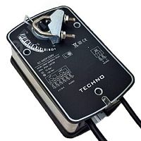 Электропривод воздушной заслонки с пружиной 2.5Nm, 0-10V, 1SPDT, 24AC/DC | код SC-05AF/24V | Techno