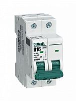 Выключатель автоматический без теплозащиты 2P 16А х-ка C 6кА ВА-103M | код 12511DEK | Dekraft