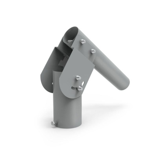 Кронштейн для уличных светильников 200х205х100 мм на трубу до D58 мм/консоль D48 мм серый | код 903265106 | Gauss фото 5