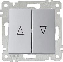 Rita - Выключатель для управления рольставнями, пруж. зажимы, нерж. сталь | код 2200-406-0182 | Mutlusan