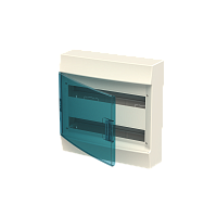 Щит распределительный навесной ЩРн-п-36 пластиковый Mistral41 зеленая прозрачная дверь с клеммами IP41 | код 1SPE007717F0921 | ABB