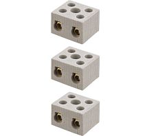 Керамический блок зажимов 30 Ампер 2 пары контактов с крепежным отверстием TDM | код SQ0531-0508 | TDM