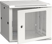 ITK Шкаф настенный LINEA W 9U 600х600мм дверь перфорированная RAL 7035 | код LWR3-09U66-PF | IEK
