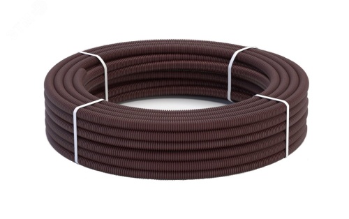 Труба гофрированная из нерж. стали SS304 PT 25А, коричневая, 10м | код 2259329 | Stahlmann