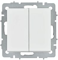 Выключатель перекрестный 2-кл. СП BRITE ВС10-2-3-БрАБ 10А механизм арктич. бел. IEK BR-V23-0-10-K91