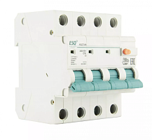 АВДТ-34N 3P+N 16А/10mA/4.5кА/хар-ка С (электр., тип АС) ESQ | код 14.03.06.000094 | ESQ