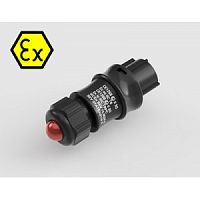 Индикатор взрывозащищенный, розеточный, 230V, цвет индикатора: зеленый, цвет корпуса: черный | код 3327002860 | Wieland