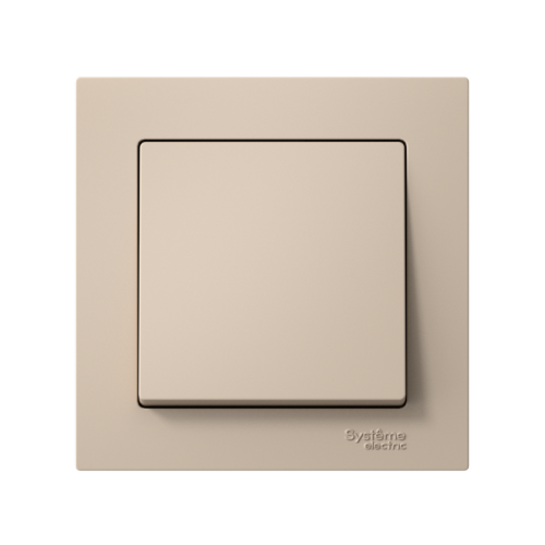 ATLASDESIGN 1-клавишный ВЫКЛЮЧАТЕЛЬ, сх.1, 10АХ, в сборе, быстрозажимные клеммы, ПЕСОЧНЫЙ | код ATN001212S | Systeme Electric фото 2