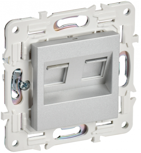 SKANDY Роз. комп. 2-ая RJ45 кат.5E SK-K03S сереб. IEK | код SK-K20-1-K23 | IEK SKANDY Роз. комп. 2-ая RJ45 кат.5E SK-K03S сереб. IEK | код SK-K20-1-K23 | IEK